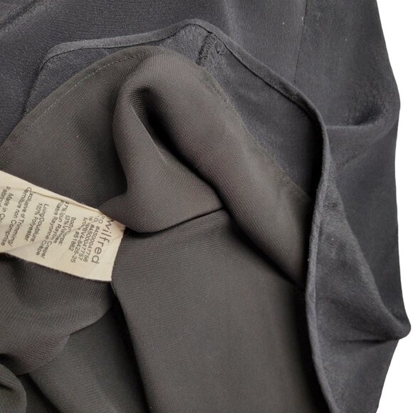 Aritzia Wilfred  Vourette Mini Dress Size 4 Black Crepe - Picture 7 of 8
